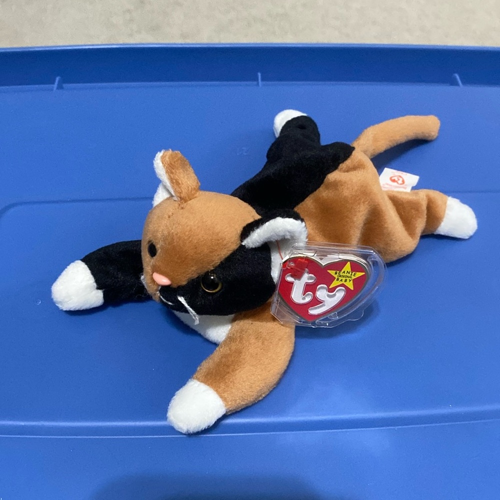 TY Beanie Baby, 1996 Vintage, NWT, CHIP the Cat Plush